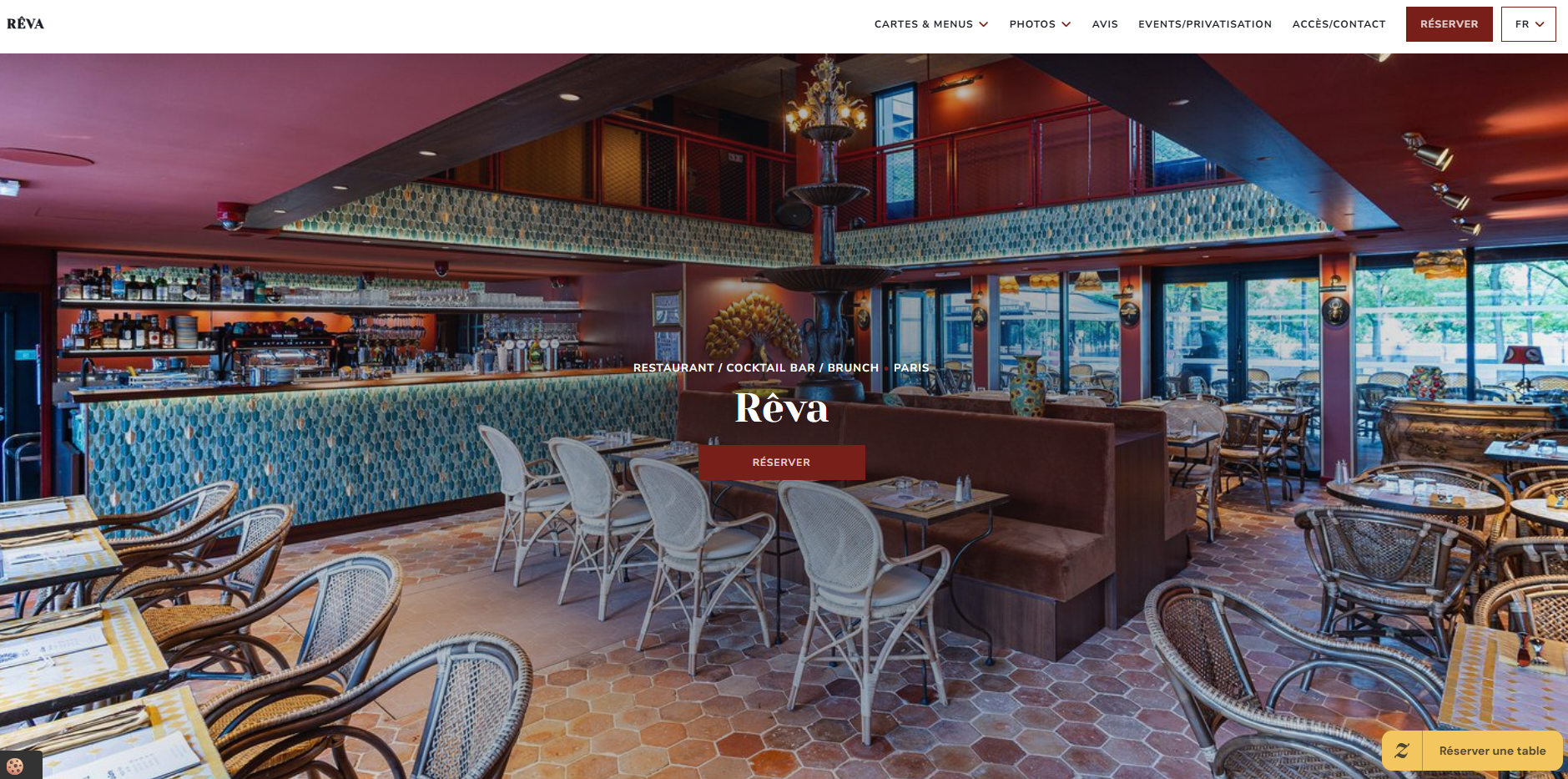 Site web R&eacute;va Brasserie