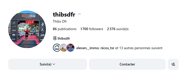 Instagram Thibault Defrance